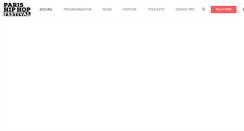 Desktop Screenshot of paris-hiphop.com