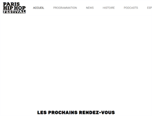 Tablet Screenshot of paris-hiphop.com
